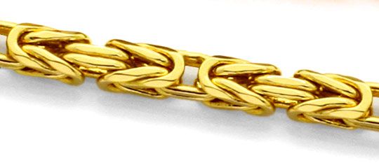 Foto 2 - Königskette Goldkette massiv Gelbgold 14K/585 Karabiner, K2208
