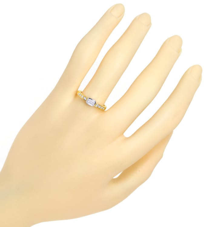 Foto 4 - Design-Ring mit lupenreinen Diamanten 18K Gold, S2044