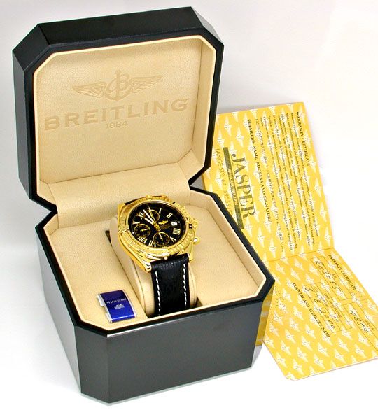 Foto 5 - Breitling Crosswind Chronometer, Gelbgold Neuz., U1973